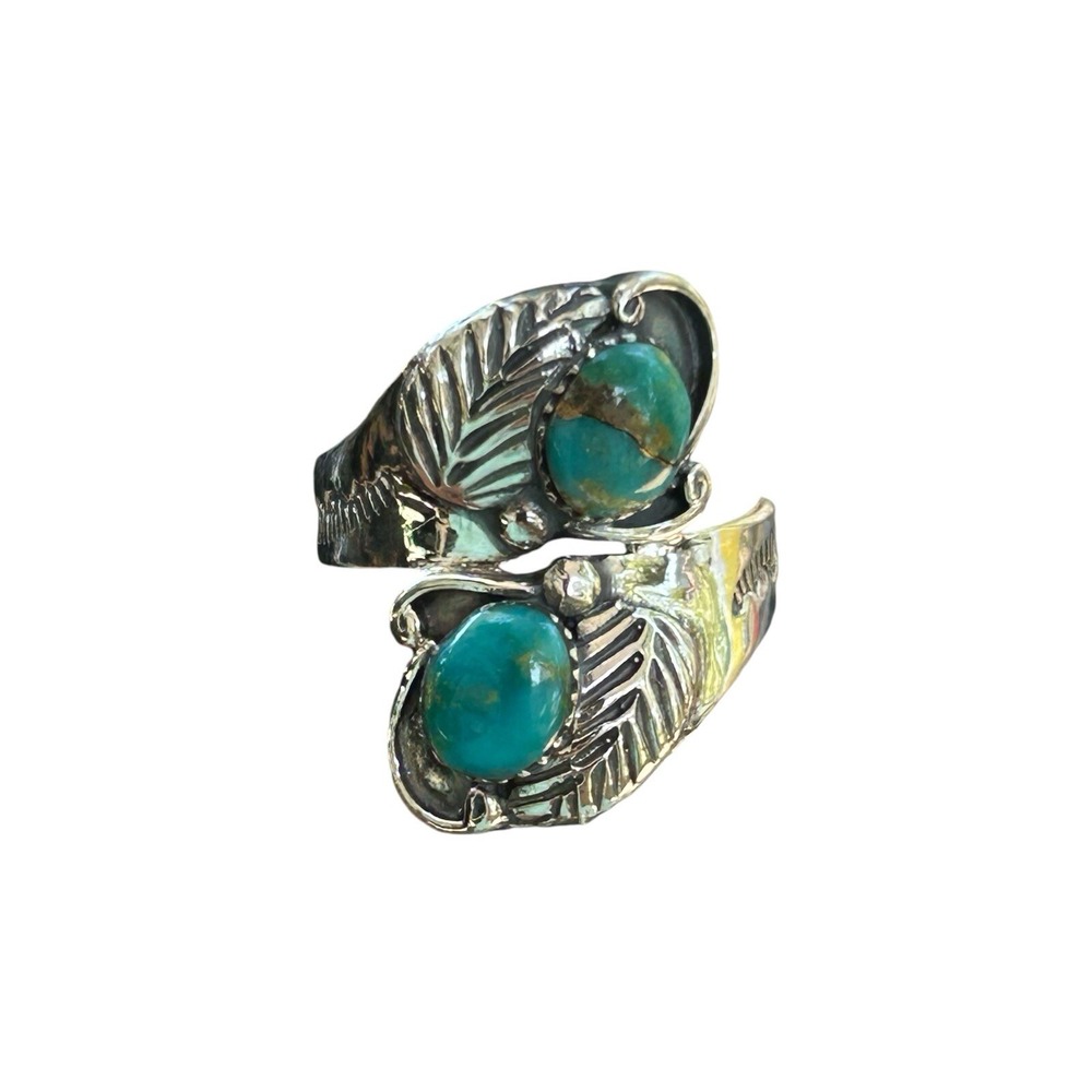 matrix turquoise ring Sterling Silver 925 Size 8.5 - Picture 8 of 8